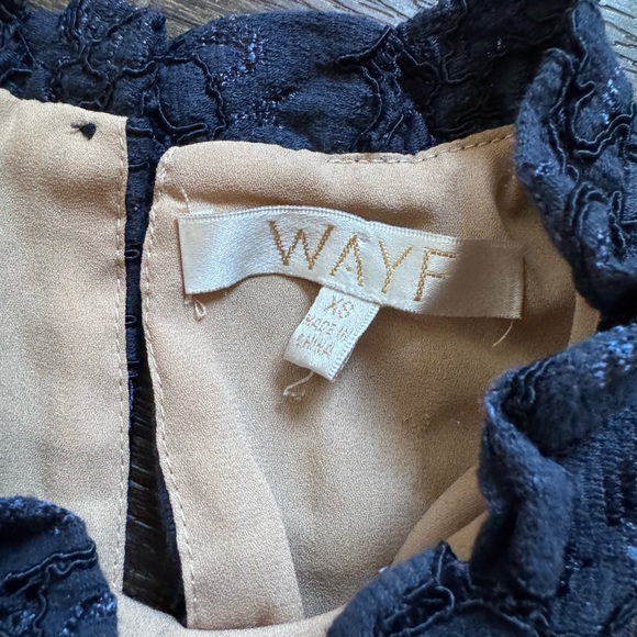 WAYF Blue Lace Dress XS - Picture 3 of 10